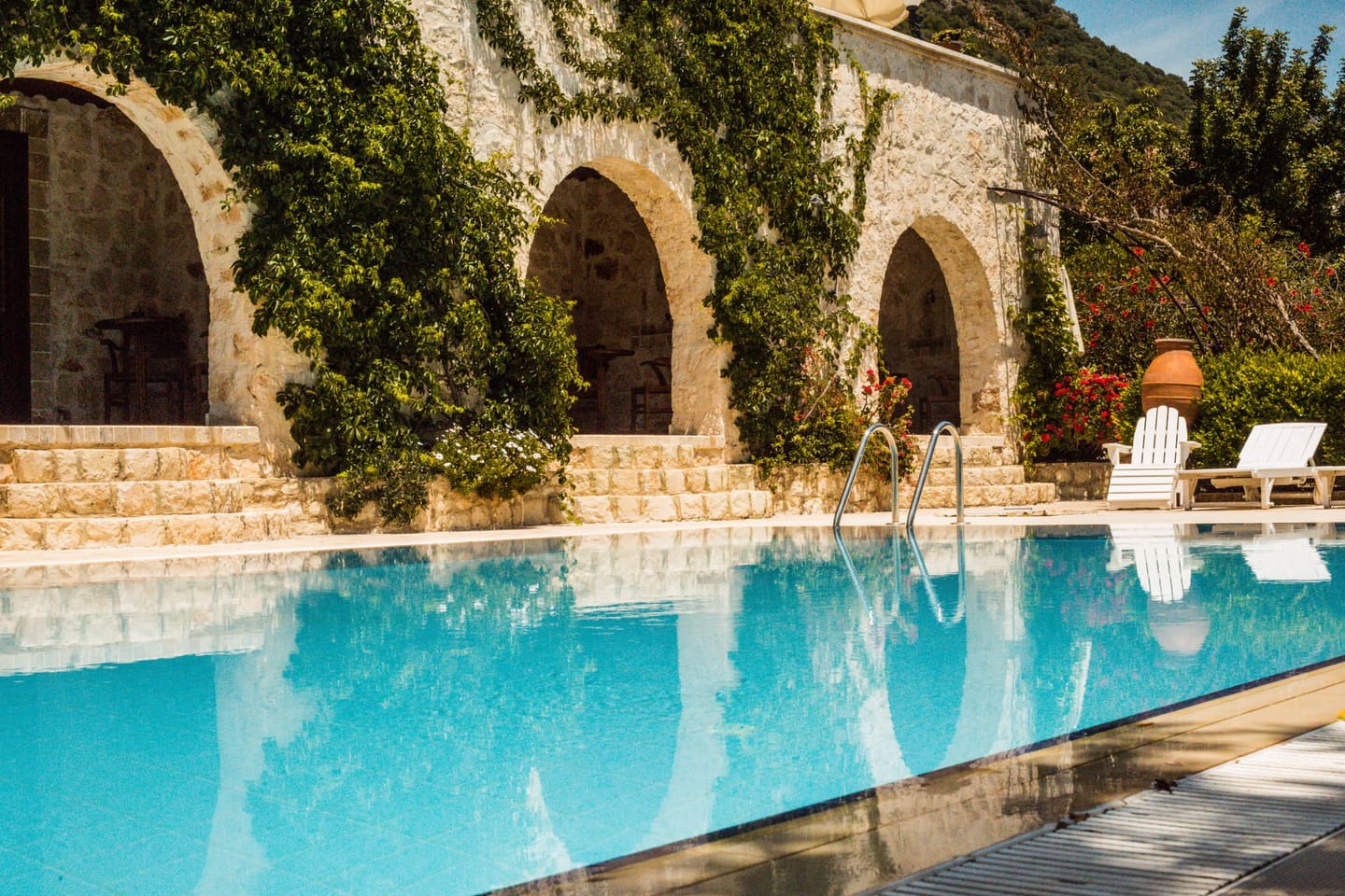View of Kekova Bay from the pool